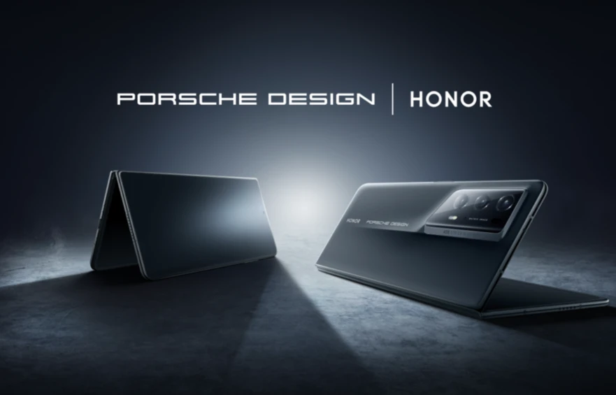 源自保時捷經典車型911飛線設計:HONOR × Porsche Design聯名別注旗艦,一比一復刻跑車原色