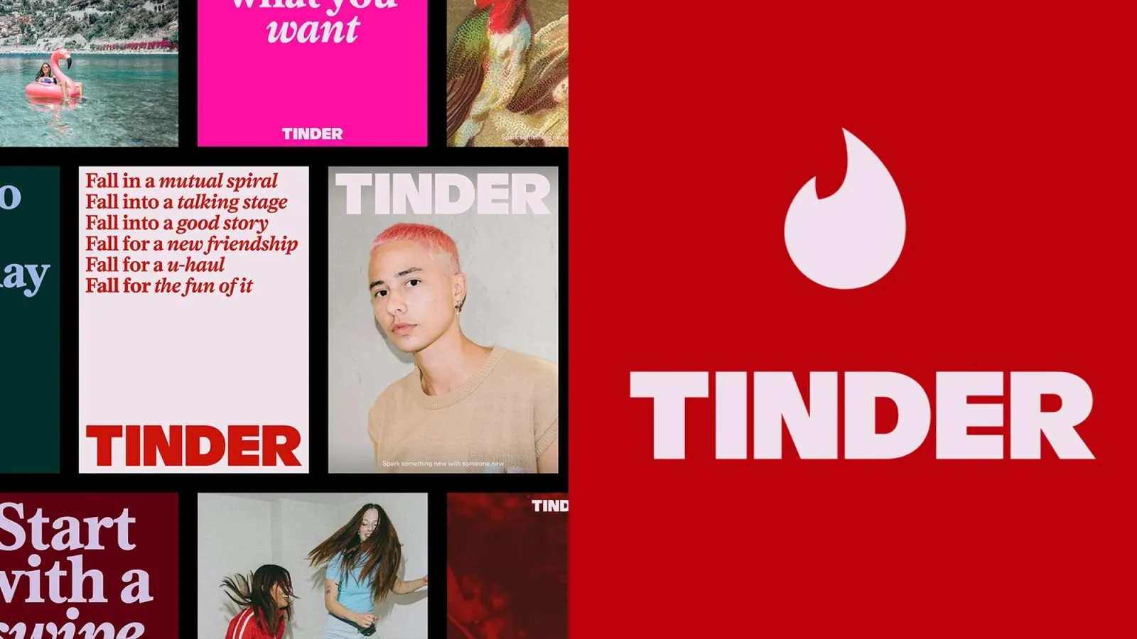 TINDER 全新品牌識別設計!更強烈的火焰 Logo、虛擬約會專欄作家 T、多元視覺吸引 Z 世代等亮點 | ShoppingDesign